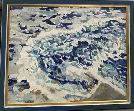 让-雅克·莫尔万（1928-2005）
《小小白浪》
布面油画，左下角签名并注明创作年份，背面有副署