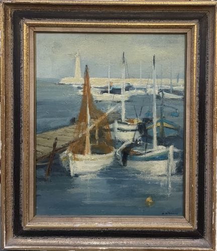 Maurice BILBEAUD (1919–1997)
"Boats of Provence" 
