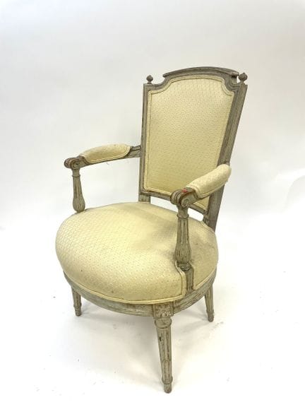 Cabriolet-Sessel im Stil Ludwigs XVI. aus bemaltem