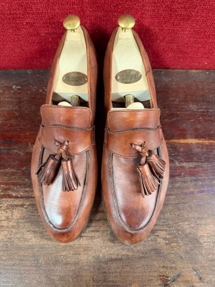 CROCKETT JONES 
Paio di mocassini in pelle color c