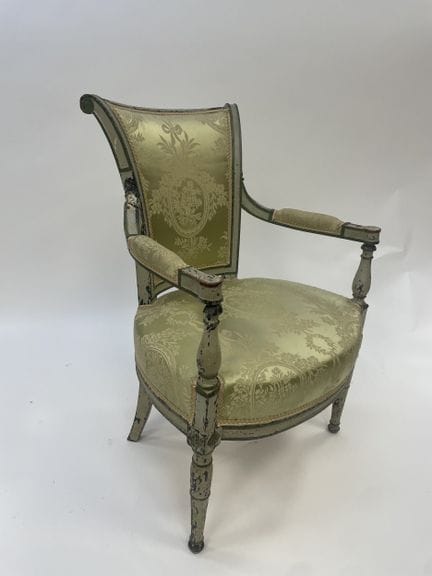 Eleganter Sessel im Directoire-Stil aus bemaltem H