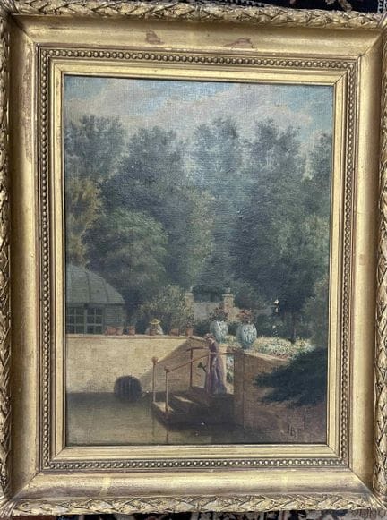 Scuola dei primi anni del XX secolo 
In giardino 
