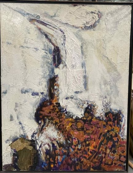 让-雅克·莫尔万（1928-2005）
《四月的小溪》
布面油画，右下角签名，附有副署，题名并标注“