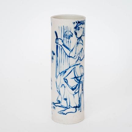 西尔维娅·拉杜（1935–2025）——描绘古典场景的花瓶（Vază cu scenă antică