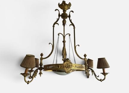 NAPOLEONE III.
Antico lampadario a gas in bronzo d
