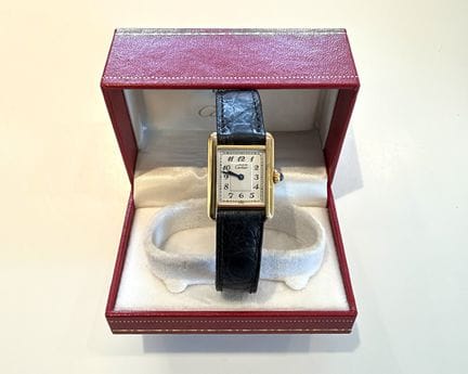 CARTIER. Reloj Must de Cartier en vermeil, modelo 