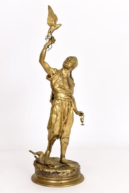 Pierre-Jules MÈNE (1810-1879). 
"Le fauconnier ara