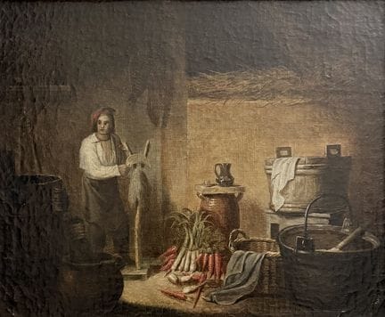 Öl auf Leinwand, 19. Jahrhundert.
Darstellung eine