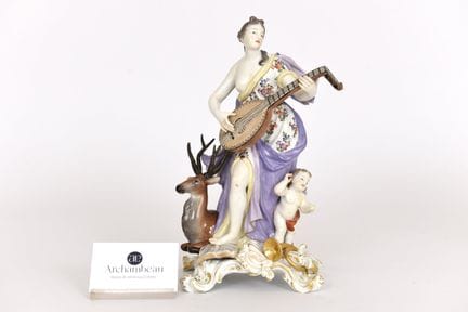 MEISSEN, segunda mitad del siglo XIX.
Tema: Alegor