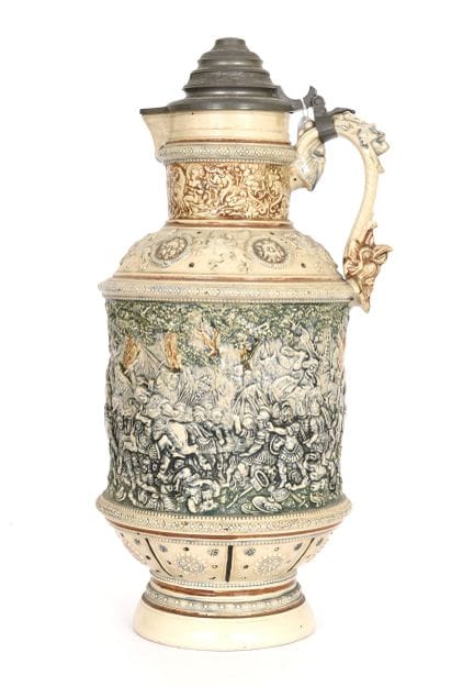 Gres. Alemania, hacia 1900.
Gran jarra de gres de 
