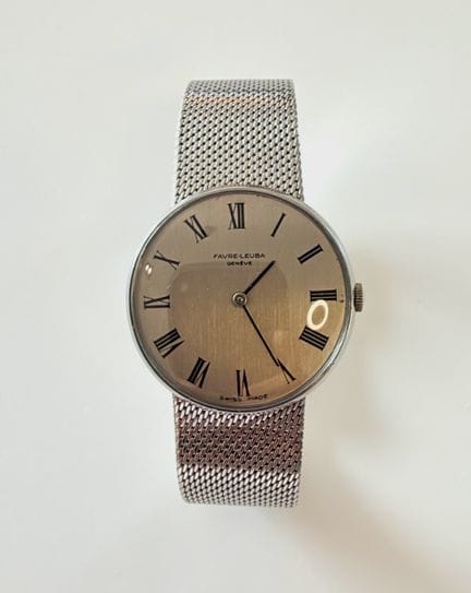 FAVRE-LEUBA Ginebra. Reloj de hombre de metal plat