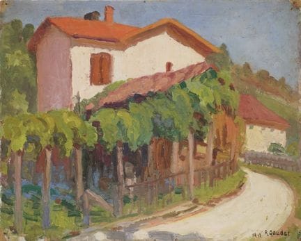 GAUDET Raymond (1899-1967). Öl auf Karton.
La mais