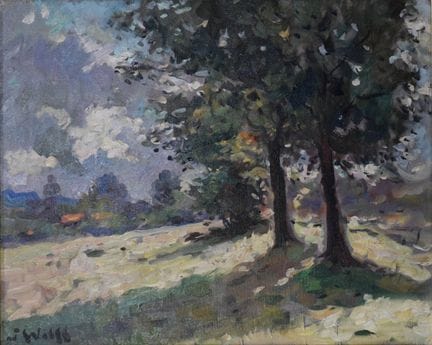 José WOLFF (1885–1964).
Öl auf Leinwand.
Auf der R