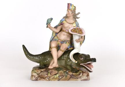 MEISSEN, segunda mitad del siglo XIX.
Tema: Améric