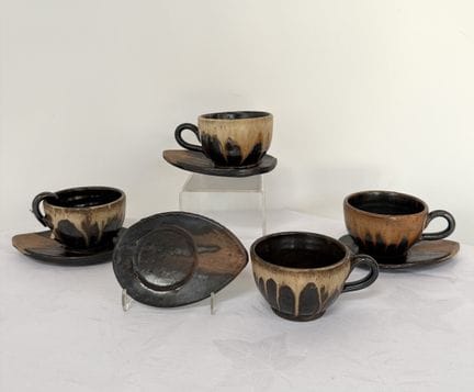 MARCELUS Aubry ( 1909-1982). N° 25024. 
Vier Tasse