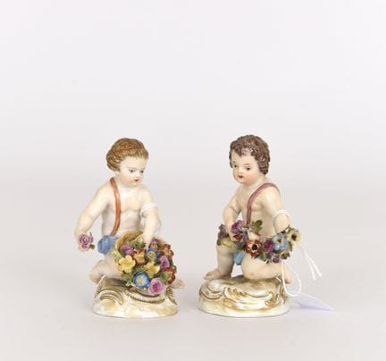 MEISSEN. Segunda mitad del siglo XIX.
Dos putti so