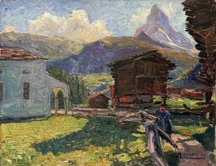 Edouard MASSON (1881–1950).
Berglandschaft.
Zermat