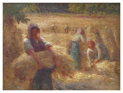 CERCLE DE CAMILLE PISSARO (1830-1903)
Les glaneuse