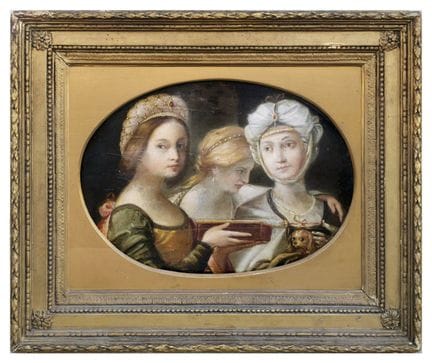 ECOLE BOLOGNAISE, XVIIème SIECLE
Les Suivantes d'H