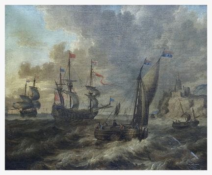 PIETER II MULIER (c.1637-1701), attribué
Marine au
