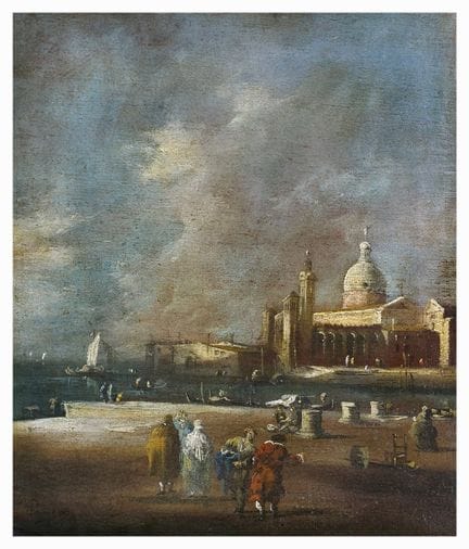 ECOLE ITALIENNE XIXème SIECLE
Vue sur San Giorgio 