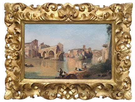 CAMILLE COROT (1796-1875), attribué
Pêcheurs et la