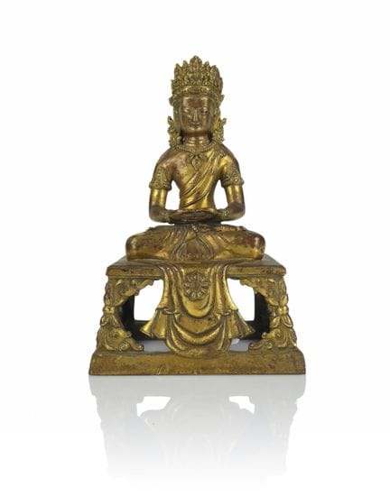 PORCELLANA D'EPOCA QUIALONG, XVIII SECOLO
Buddha A