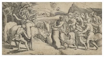 JACOPO BONASONE (1505/15-?)
Scena dell'Antico Test