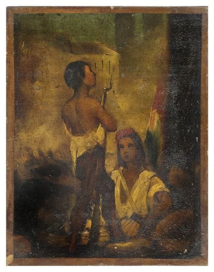 EUGENE DELACROIX (1798-1863), cercle
Scène révolut