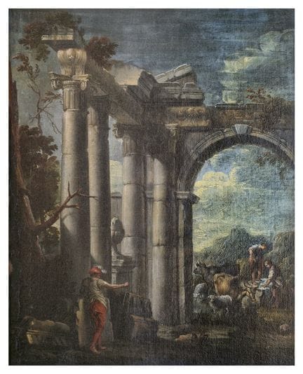 GIOVANNI GHISOLFI (1623/32-1683)
Scène animée avec