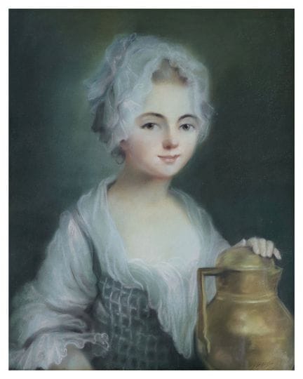 FRANCE XVIII-XIXème SIECLE
Jeune laitière à la coi
