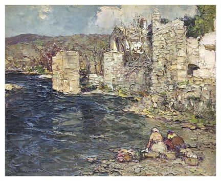 LOUIS BONAMICI (1878-1966)
Las lavanderas

Óleo so