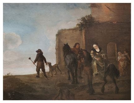 ECOLE DES BAMBOCCIANTE A ROME, XVIIème SIECLE
Scèn
