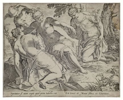AGOSTINO CARRACCI (1557-1602)
"Mercurio e le Grazi