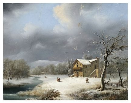 FRANCESCO FOSCHI (1710-1780), attribué
Paysage enn