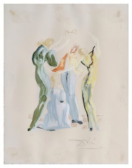 SALVADOR DALI (1904-1989)
Dante y las sirvientas (