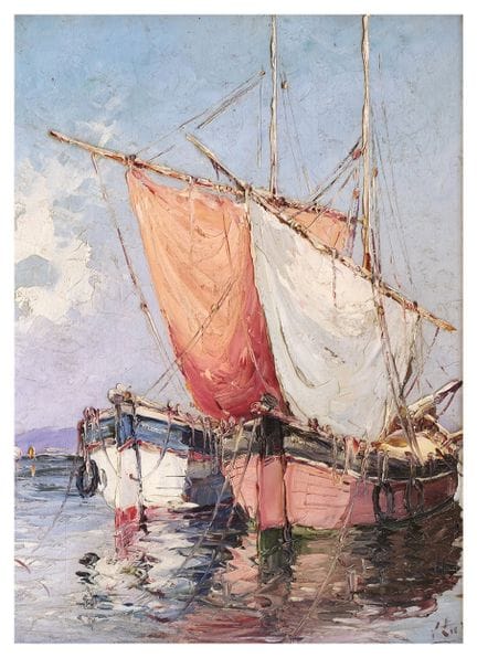 LOUIS PASTOUR (1876-1948)
Barques méditerranéennes