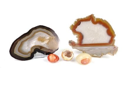 CINQ OBJETS DE CABINET DE CURIOSITES


En agate po