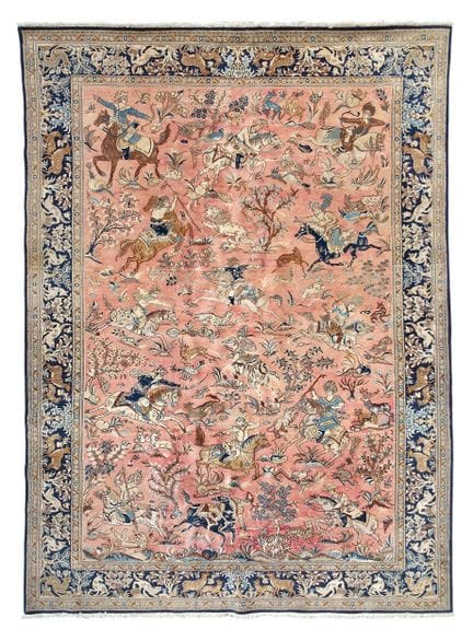GRAN ALFOMBRA ORIENTAL DE ESTILO PERSO ISFAHÁN CON