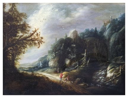 HANS  DE JODE (c.1630-c.1662), attribué
Paysage av