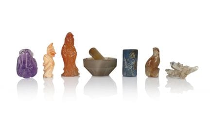ENSEMBLE DE SEPT OBJETS EN PIERRE DURE


Lot compr