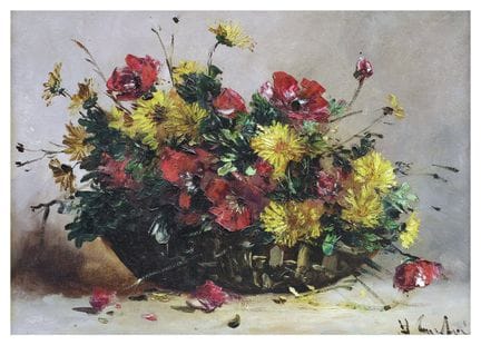 EUGENE HENRI CAUCHOIS (1850-1911)
Corbeille de fle