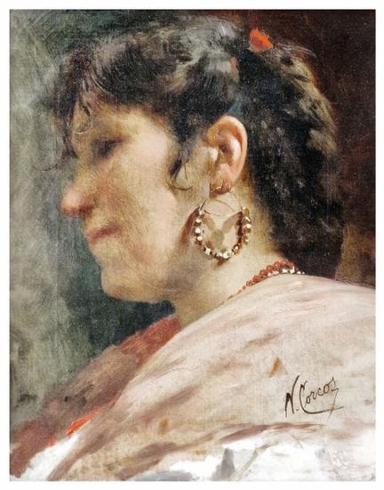 VITTORIO MATTEO CORCOS (1859-1933)
Portrait d'une 