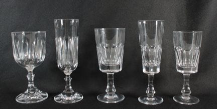 Set consisting of two crystal glassware sets, incl
