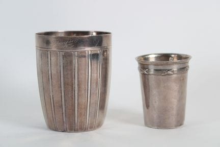 950°° silver set consisting of: 
- A goblet marked