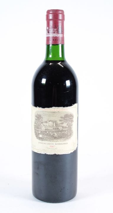 A bottle of Château Lafite Rothschild. Pauillac.
V