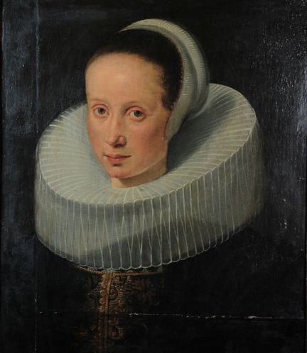 17th-century Flemish School
Woman with a ruff.
Oil