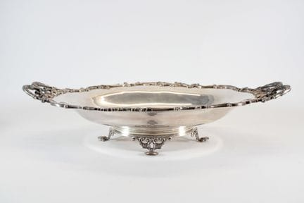 CAILAR-BAYARD - Silver plated metal fruit bowl wit