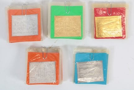 Set of stamps in a blister pack consisting of: 
- 