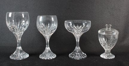 BACCARAT - Masséna Model 
Set of white crystal gla